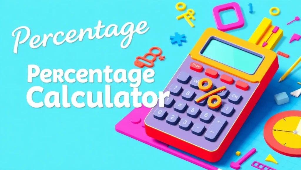 Percentage calculator,

What is X percent of Y,

Percent increase calculator,

Discount calculator online,

Simple percentage math tool,

How to calculate percentage,

Sales tax calculator,

Percent difference solver,