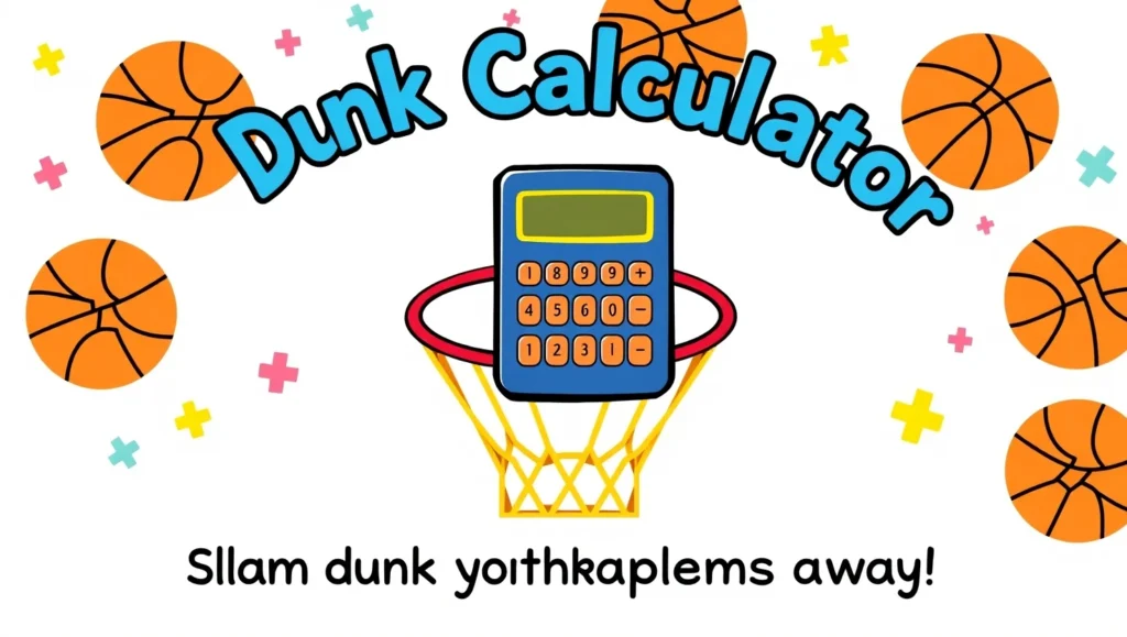 Dunk calculator,

Can I dunk quiz,

Vertical jump dunk test,

Basketball dunk tool,

Jump height calculator,

Can I touch the rim calculator,

Vertical leap to dunk,

Rim reach checker,