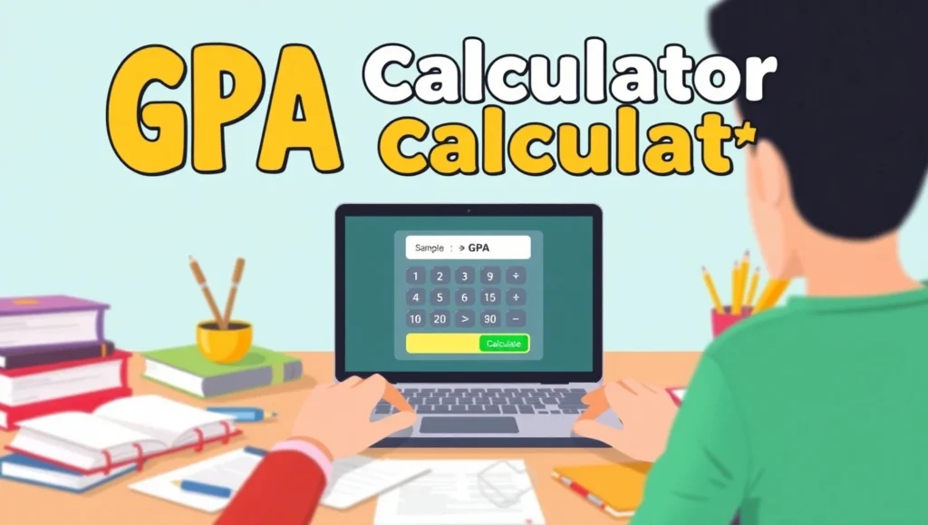 GPA calculator,
Grade point average calculator,
Semester GPA calculator,
Weighted GPA tool,
College GPA converter,
High school GPA estimator,
Cumulative GPA calculation,
Convert letter grades to GPA,