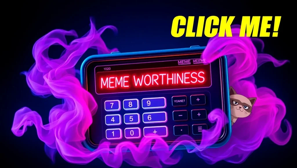 Meme worthiness calculator,
Viral meme analyzer,
Meme potential checker,
Meme virality test,
Social media content scorer,
Trend-based meme generator,
Funny meme grader,
Internet culture analytics,