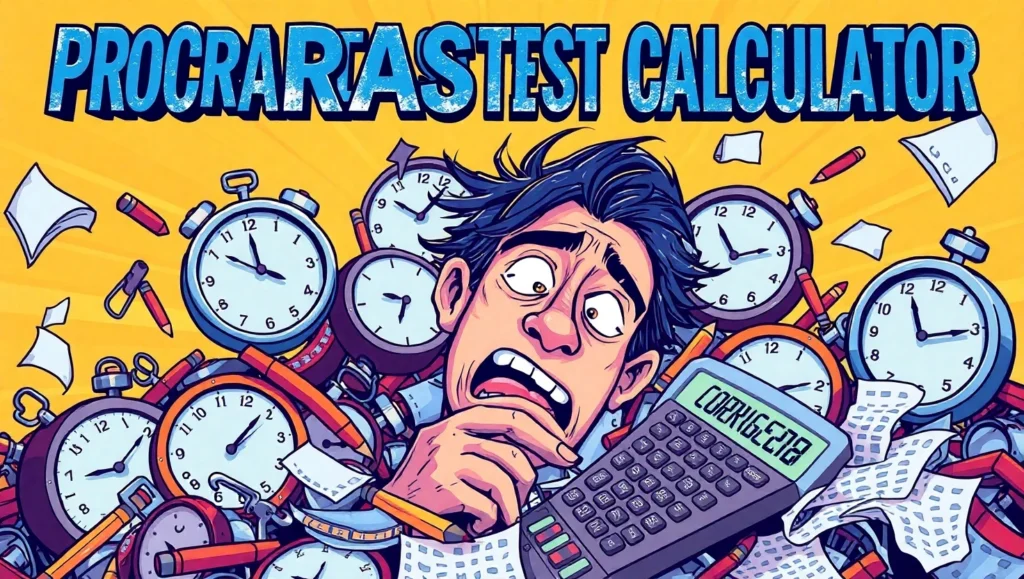 Procrastination cost calculator,
Cost of procrastination tool,
Time management calculator,
How much procrastination costs,
Freelance productivity calculator,
Wasted time calculator,
Personal development tools,
Financial procrastination impact,