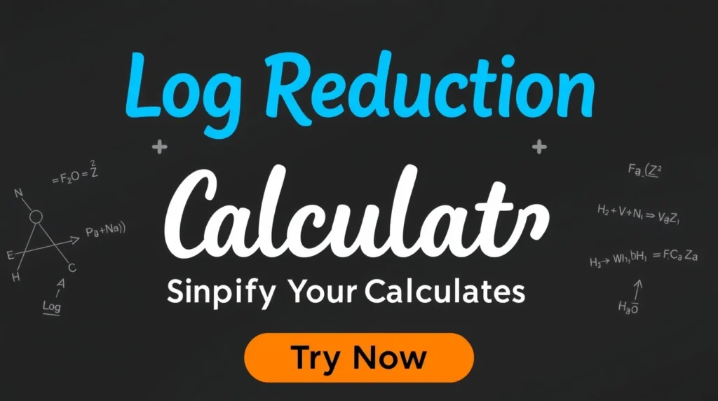 Log Reduction Calculator